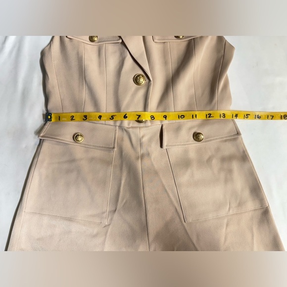 ALICE & OLIVIA Beige PHILLIS sleeveless romper size 4 - Picture 14 of 16